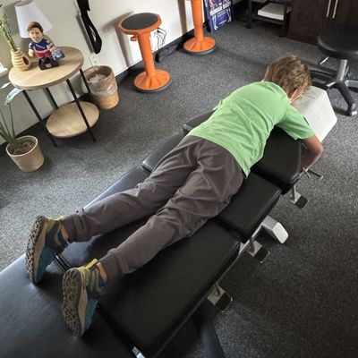 Spinal decompression chiropractic table at Next Level Chiropractic